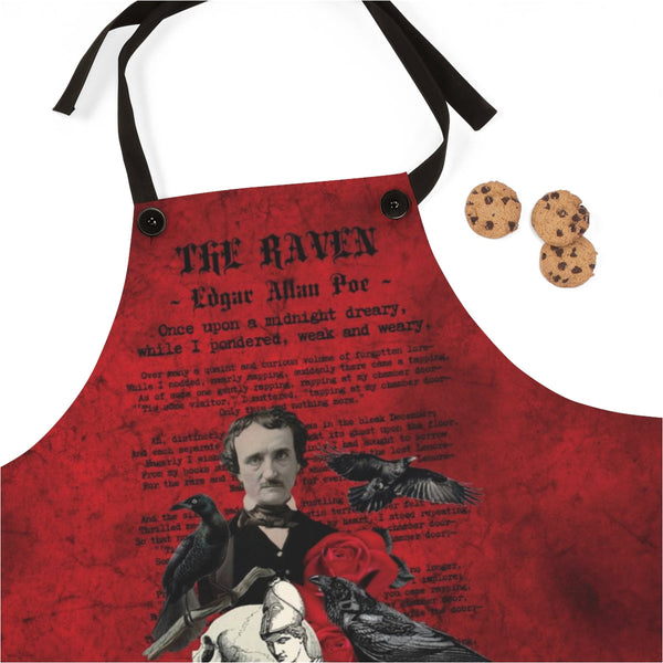 Custom Apron - Edgar Allan Poe Inspired #111 The Raven |