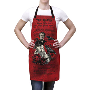 Custom Apron - Edgar Allan Poe Inspired #111 The Raven |