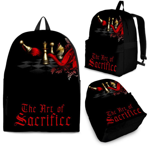 Custom Backpack - Chess Set Design #103 The Art of Sacrifice