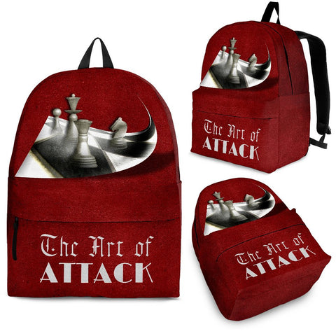 Custom Backpack - Chess Set Design #104 The Art of Attack | 
