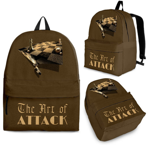 Custom Backpack - Chess Set Design #105 The Art of Attack | 