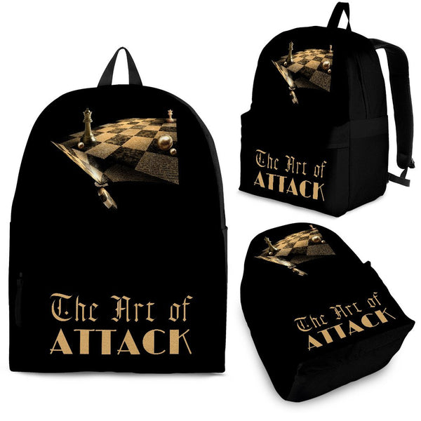 Custom Backpack - Chess Set Design #105 The Art of Attack | 