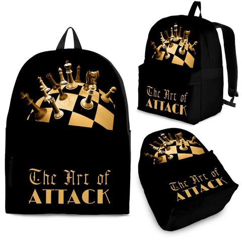 Custom Backpack - Chess Set Design #106 The Art of Attack | 
