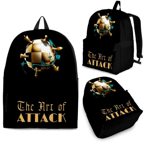 Custom Backpack - Chess Set Design #107 The Art of Attack | 