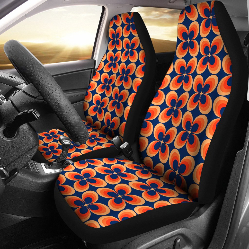 Custom Car Seat Covers - 70s Psychedelic Retro Style #103 | 