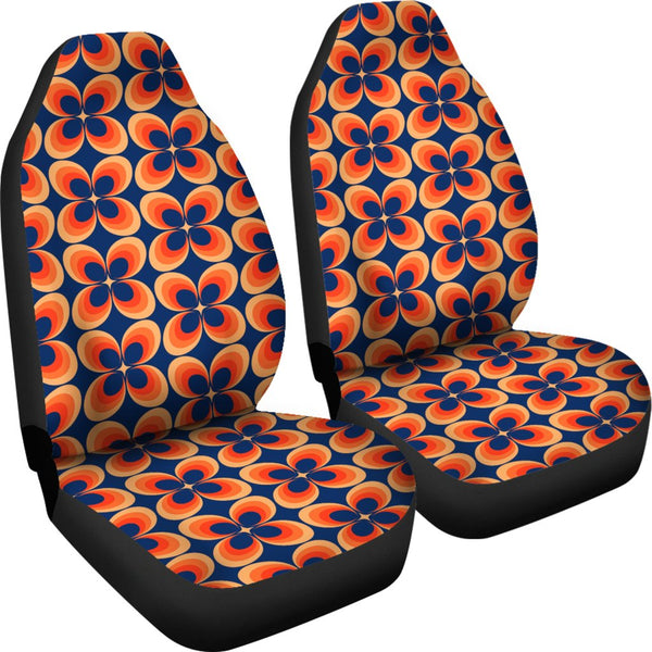 Custom Car Seat Covers - 70s Psychedelic Retro Style #103 | 