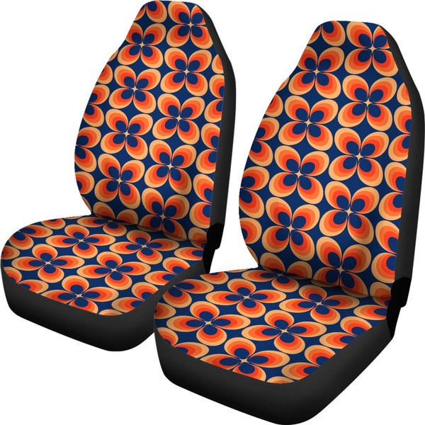 Custom Car Seat Covers - 70s Psychedelic Retro Style #103 | 