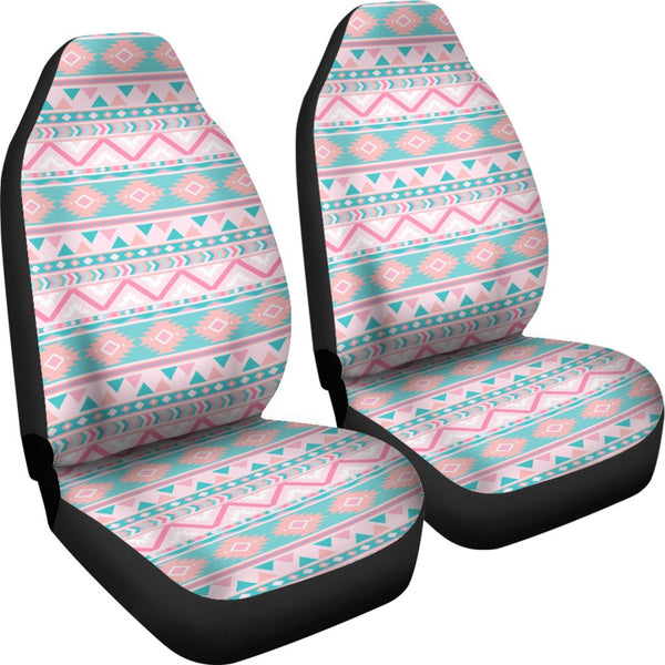 Custom Car Seat Covers - Aztec Pattern #110 | Pink Tribal 