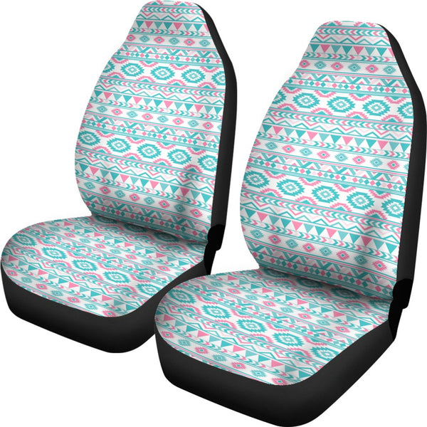 Custom Car Seat Covers - Aztec Pattern #113 | Pink Tribal 
