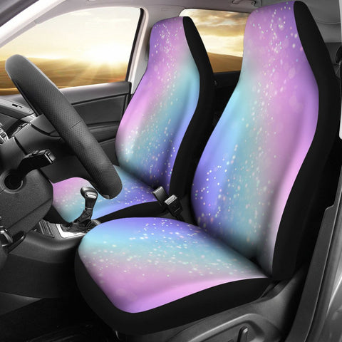 Custom Car Seat Covers - Bokeh Star Effect #101 | Purple Car