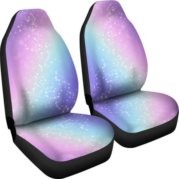 Custom Car Seat Covers - Bokeh Star Effect #101 | Purple Car
