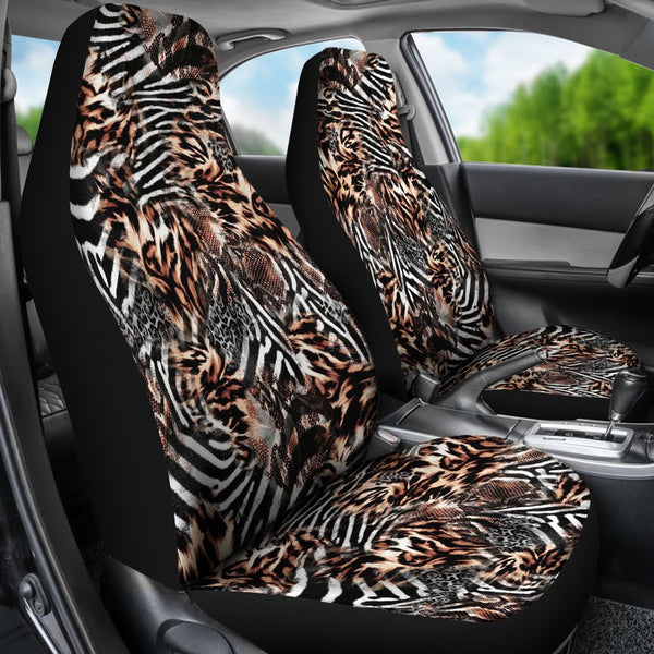 Custom Car Seat Covers - Distressed Animal Print #102 | Car 