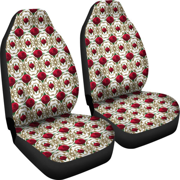 Custom Car Seat Covers - Floral Pattern #101 Red Roses | 