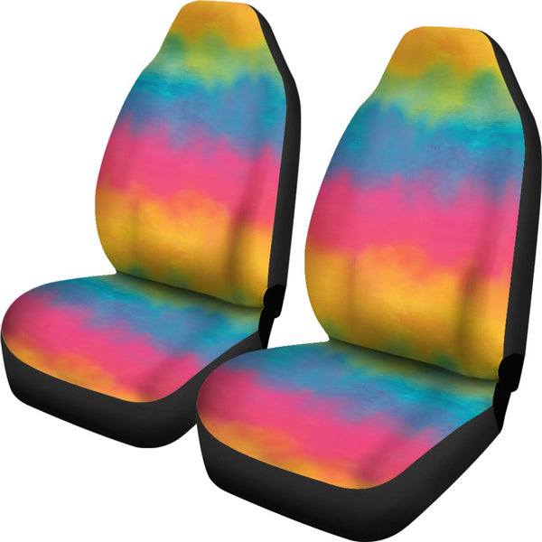 Custom Car Seat Covers - Rainbow Watercolor Effect #126 | 