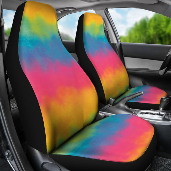 Custom Car Seat Covers - Rainbow Watercolor Effect #126 | 