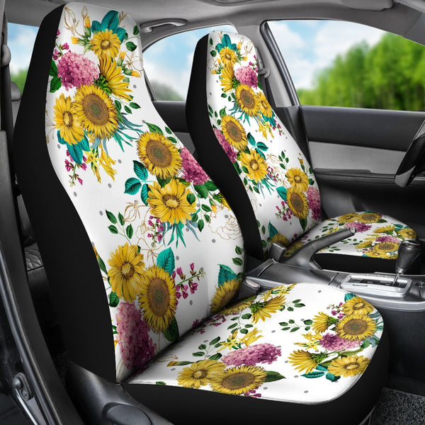 Custom Car Seat Covers - Sunflowers #101 | Sunflower Car 