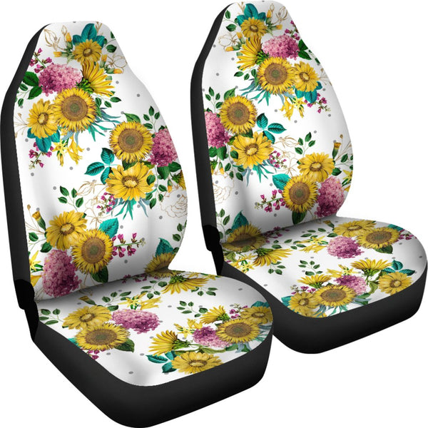 Custom Car Seat Covers - Sunflowers #101 | Sunflower Car 