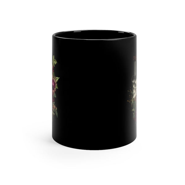 Custom Mug 11oz - Goth Mugs 101 Skulls and Roses Dark Gothic