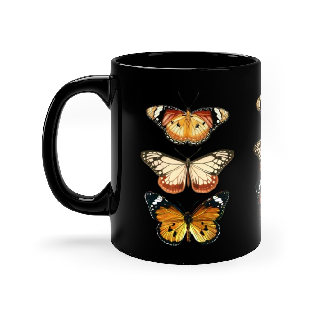 Custom Mug 11oz - Vintage Butterfly Mug 101 Birthday Gift 