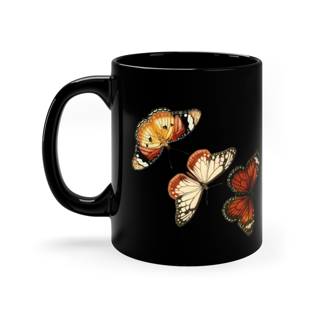 Custom Mug 11oz - Vintage Butterfly Mug 102 Birthday Gift 