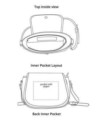 Custom Saddle Bag (Canvas) – B&W Checkers | Gift Ideas 