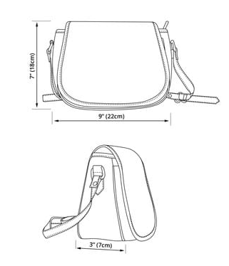 Custom Saddle Bag (Canvas) – Jeans Print | Gift Ideas 
