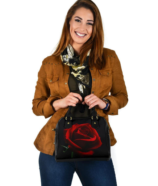 Custom Shoulder Bag - Artistic Red Roses | Custom Bag Vegan