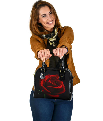 Custom Shoulder Bag - Artistic Red Roses | Custom Bag Vegan