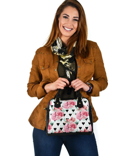 Custom Shoulder Bag - Beautiful Pink Flowers | Custom Bag 