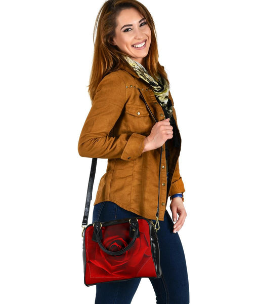 Custom Shoulder Bag - Elegant Red Roses | Gift Ideas Vegan 