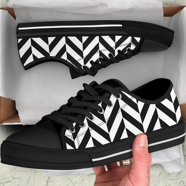 Custom Sneakers-Black and White Series 117 | ACES INFINITY