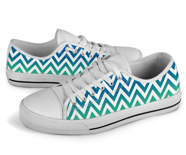 Custom Sneakers - Blue and Green Pattern | ACES INFINITY
