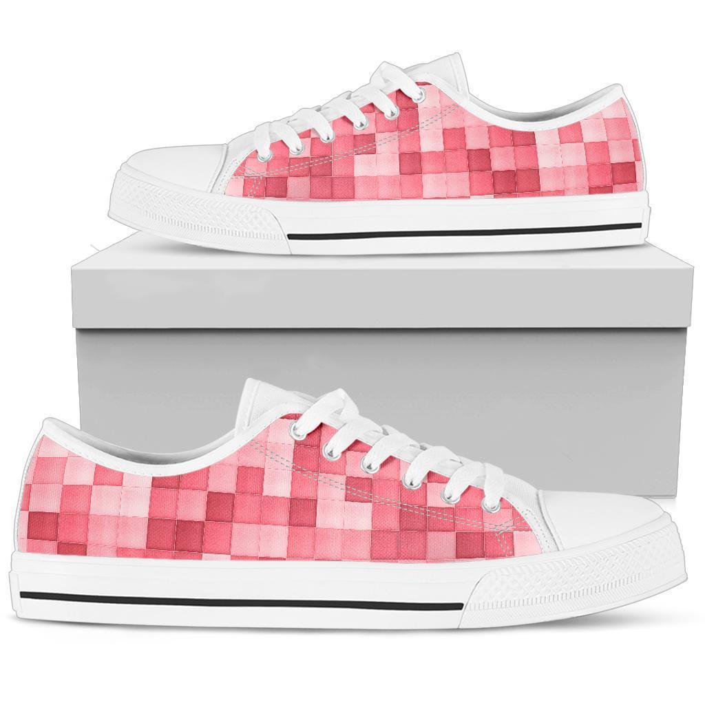 Custom Sneakers - Pink Checks | ACES INFINITY