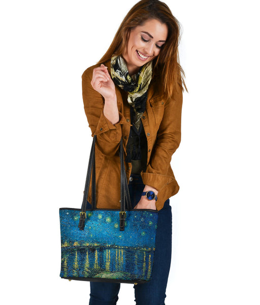 Custom Tote Bag (Vegan Leather) - Vintage Art | Vincent van