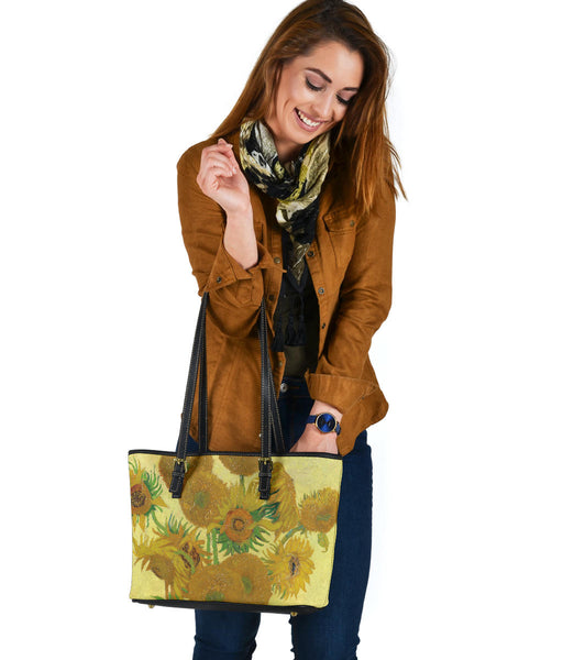 Custom Tote Bag (Vegan Leather) - Vintage Art | Vincent van