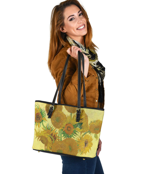 Custom Tote Bag (Vegan Leather) - Vintage Art | Vincent van
