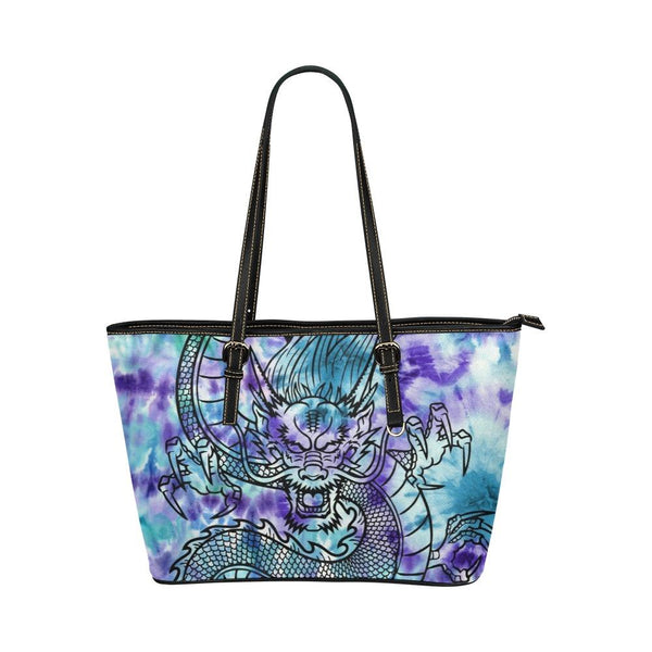 Custom Vegan Leather Tote Bag-Dragon 102 | ACES INFINITY