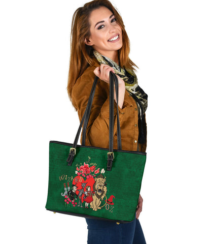 Custom Vegan Leather Tote Bag - The Wizard of Oz Gifts #102