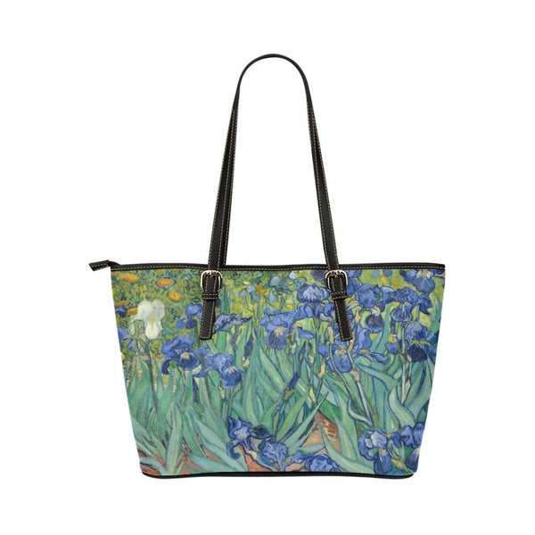 Custom Vegan Leather Tote Bag-Vintage Art Vincent van Gogh: