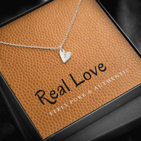 Dainty Heart Necklace with Message Card (Real Love) | ACES 