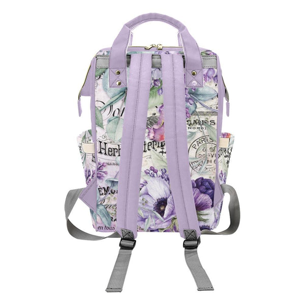 Diaper Bag – Vintage Flower Art | Babygirl Custom Diaper Bag
