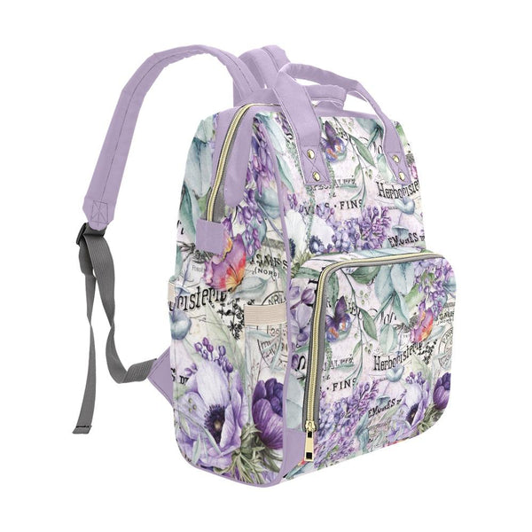 Diaper Bag – Vintage Flower Art | Babygirl Custom Diaper Bag