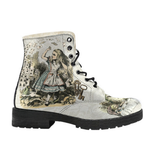 Faux Fur Combat Boots - Alice in Wonderland Gifts #101