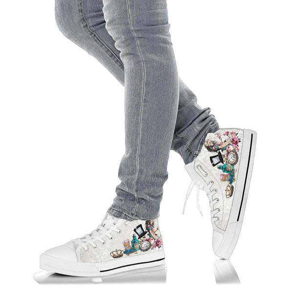 High Top Sneakers - Alice in Wonderland Gifts #101 Colorful 