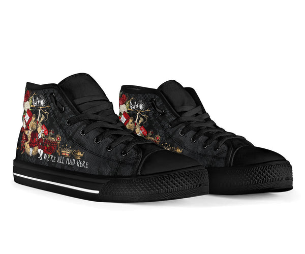 High Top Sneakers - Alice in Wonderland Gifts #101 Red 