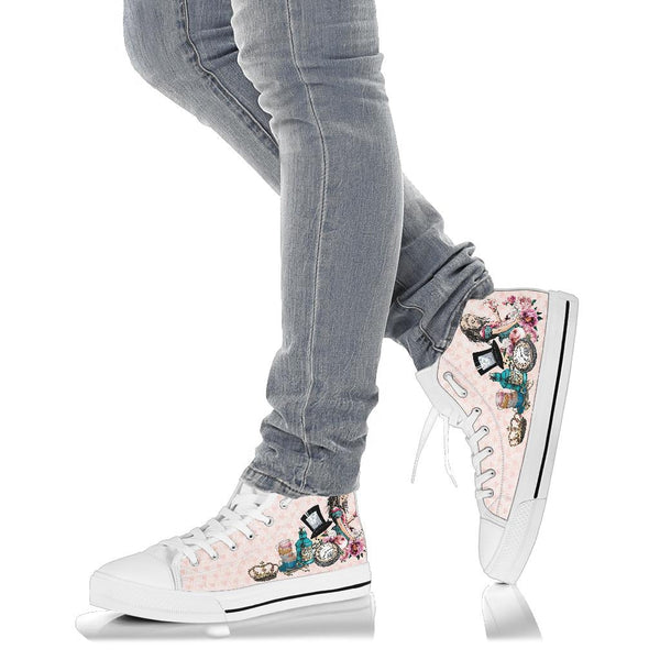 High Top Sneakers - Alice in Wonderland Gifts #102 Colorful 