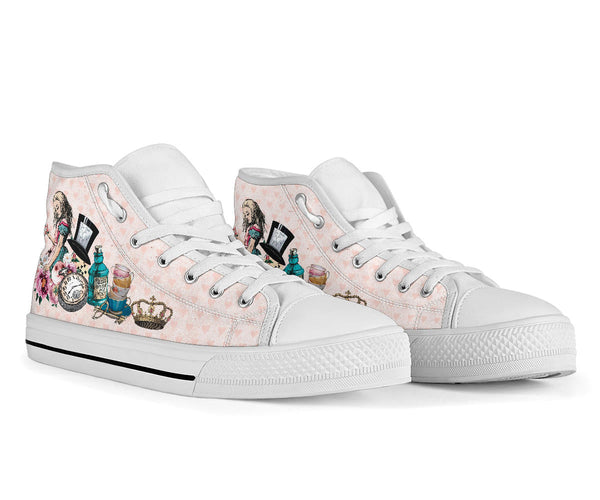 High Top Sneakers - Alice in Wonderland Gifts #102 Colorful 