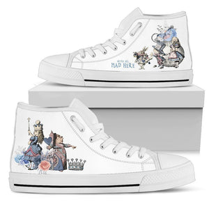 High Top Sneakers - Alice in Wonderland Gifts #102 White | 