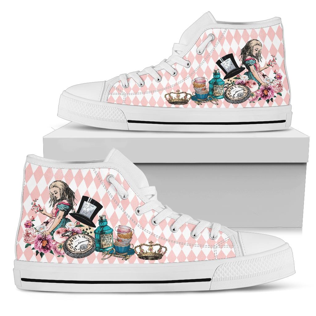 High Top Sneakers - Alice in Wonderland Gifts #103 Colorful 