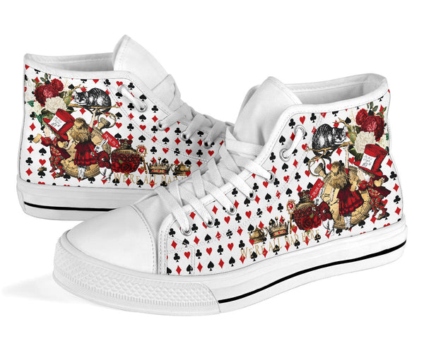 High Top Sneakers - Alice in Wonderland Gifts #103 Red 